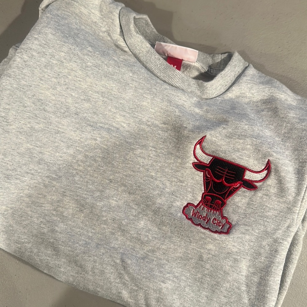 Embroidered Chicago Bulls crew sweatshirt